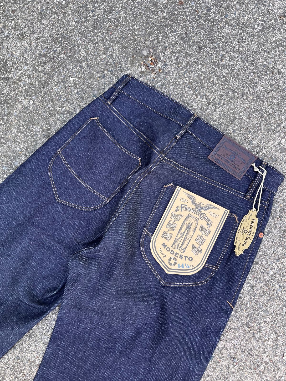 Photo by prichardson on April 26, 2026 of the Freenote Cloth Modesto in 14.5 oz Kaihara Selvedge Denim.