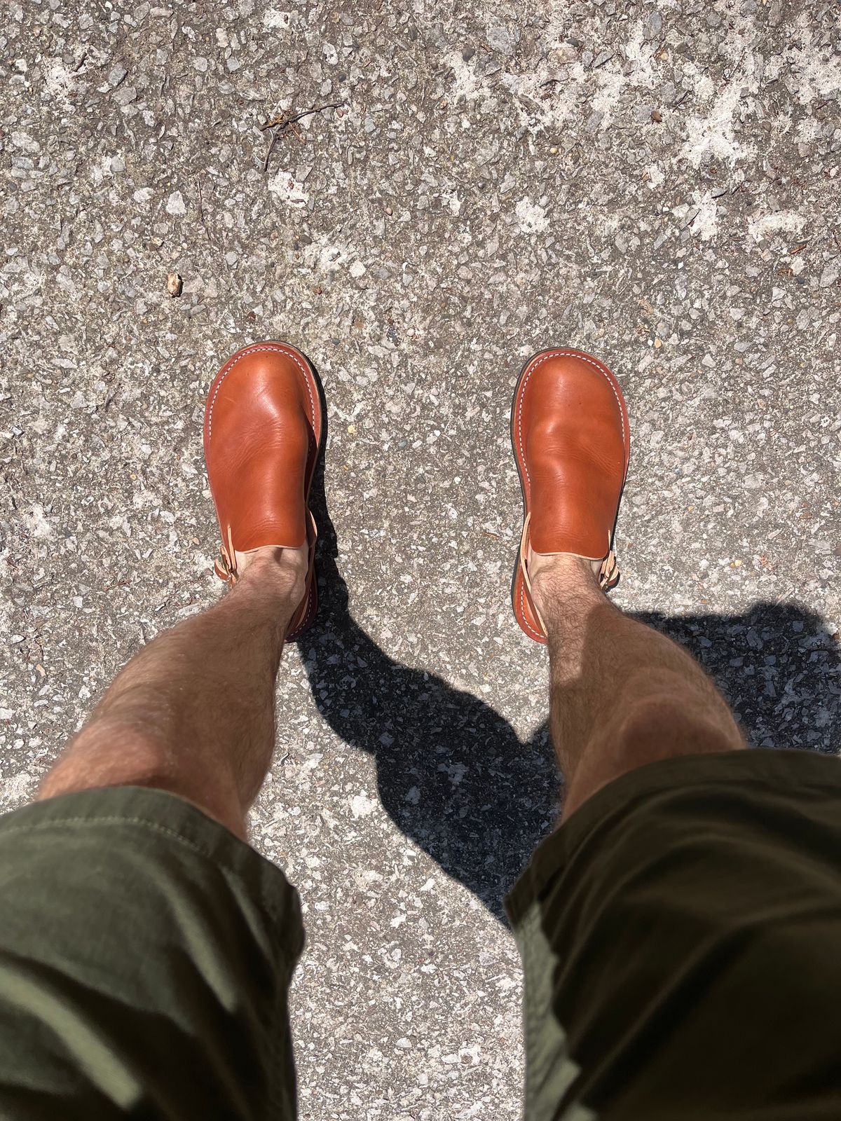 Photo by prichardson on May 23, 2026 of the Hardworking Phil Dam Stomper in Horween Unknown.
