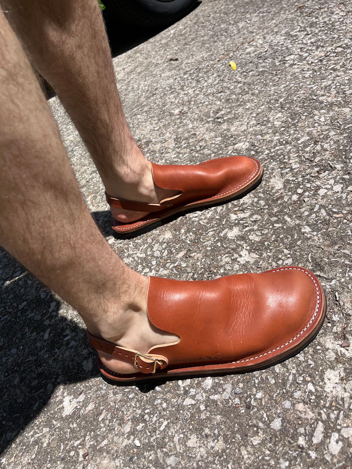 Photo by prichardson on May 23, 2026 of the Hardworking Phil Dam Stomper in Horween Unknown.
