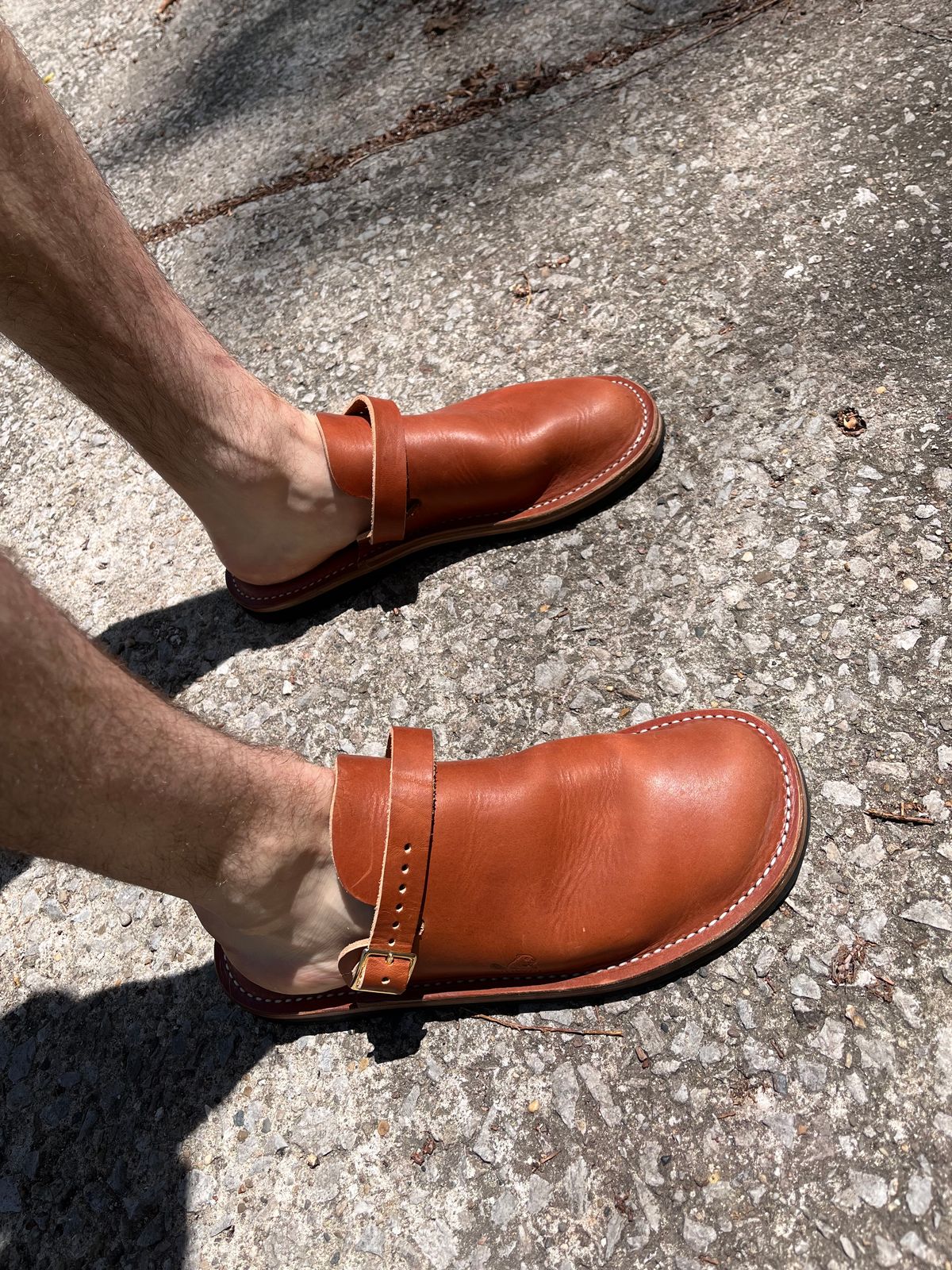 Photo by prichardson on May 23, 2026 of the Hardworking Phil Dam Stomper in Horween Unknown.