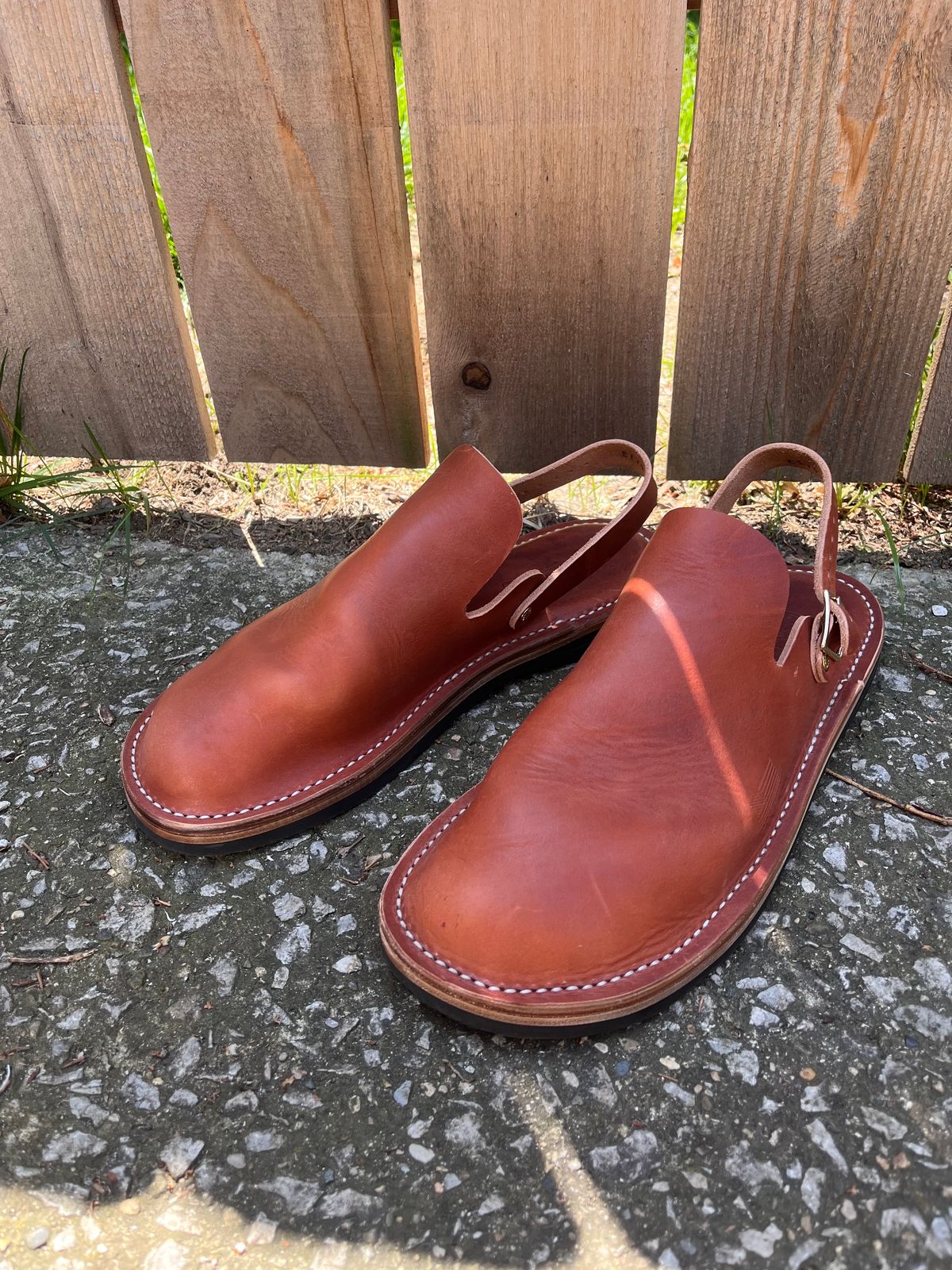 Photo by prichardson on May 23, 2026 of the Hardworking Phil Dam Stomper in Horween Unknown.