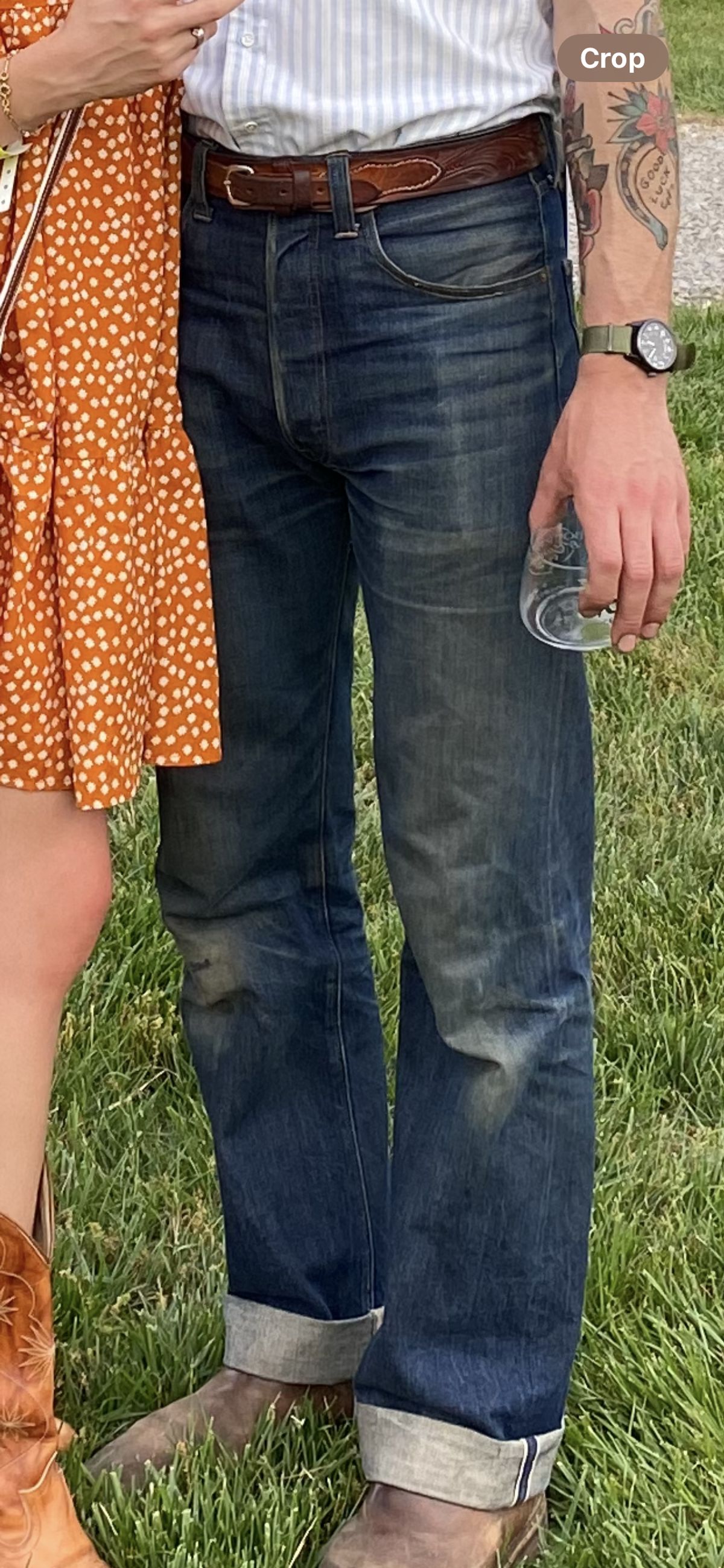 Photo by prichardson on May 22, 2021 of the Mister Freedom Californian Jeans Lot 44R in Cone Mills Selvedge Denim.