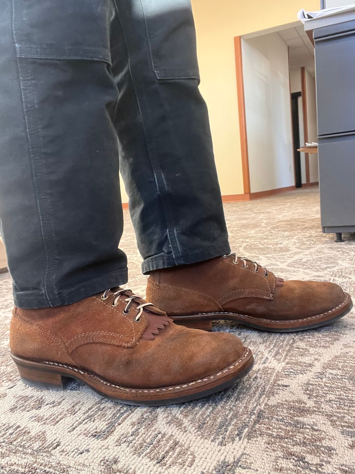 Photo by prichardson on February 21, 2025 of the White's 350 Cruiser in Seidel Red Dog Oil Tan Roughout.