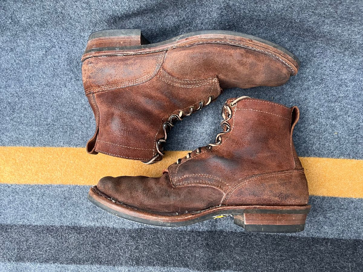 Photo by prichardson on April 5, 2025 of the White's 350 Cruiser in Seidel Red Dog Oil Tan Roughout.