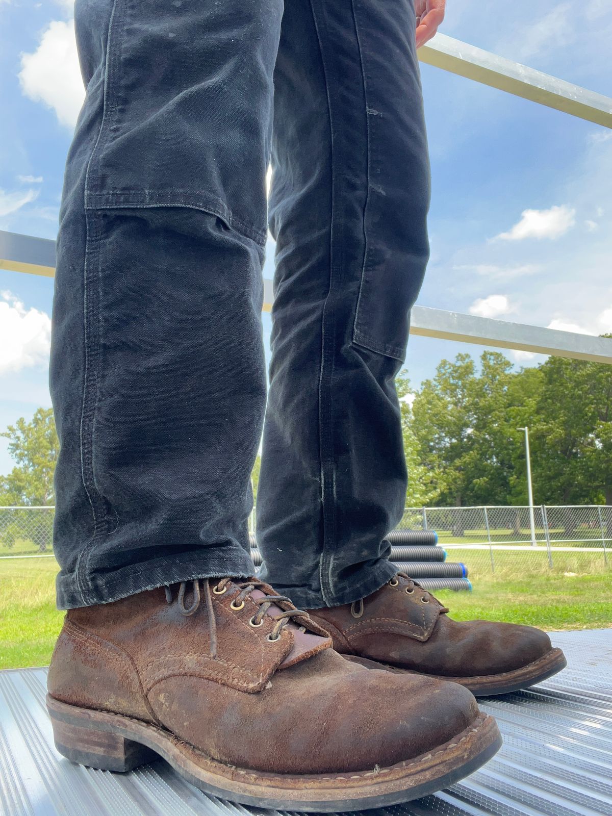 Photo by prichardson on July 24, 2025 of the White's 350 Cruiser in Seidel Red Dog Oil Tan Roughout.