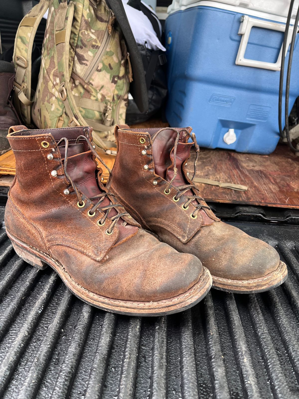 Photo by prichardson on November 23, 2025 of the White's 350 Cruiser in Seidel Red Dog Oil Tan Roughout.