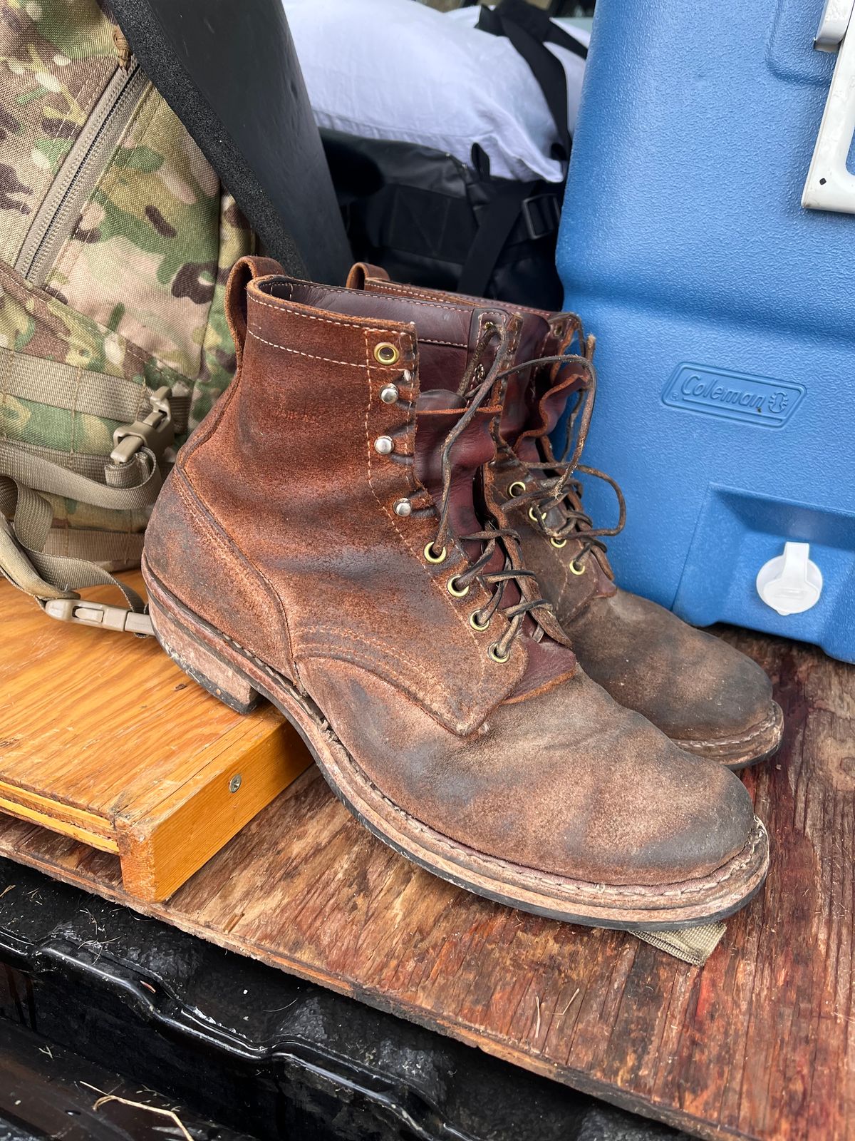 Photo by prichardson on November 23, 2025 of the White's 350 Cruiser in Seidel Red Dog Oil Tan Roughout.