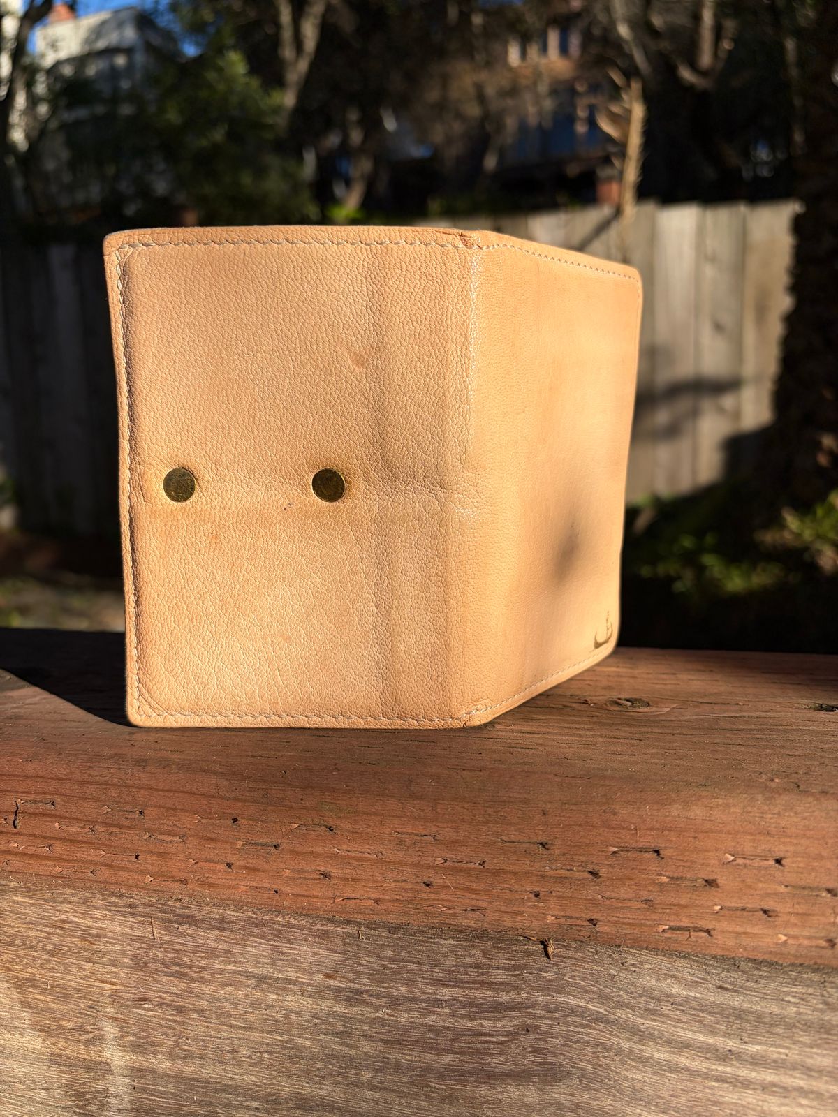 Photo by huntx4 on March 2, 2026 of the ifticar2 Dome Wallet in European Veg Tan Goat.