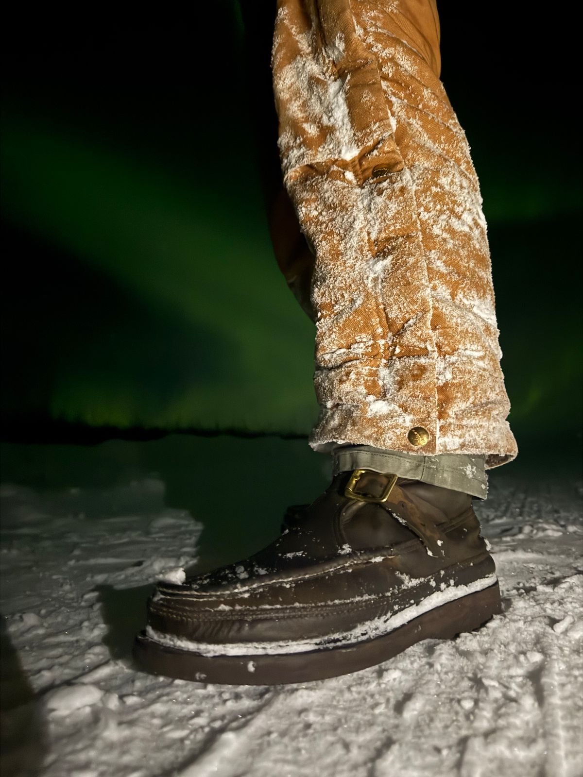 Photo by Mogo on January 20, 2026 of the Russell Moccasin Co. Zephyr II in S.B. Foot Sage Chamois.