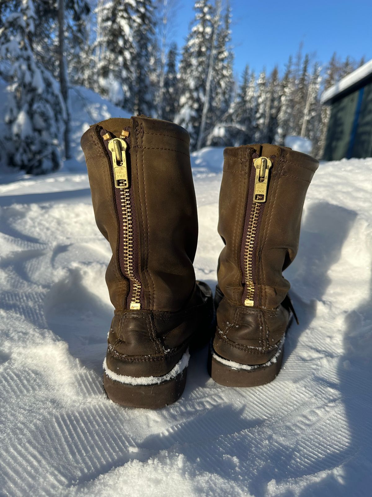 Photo by Mogo on March 1, 2026 of the Russell Moccasin Co. Zephyr II in S.B. Foot Sage Chamois.