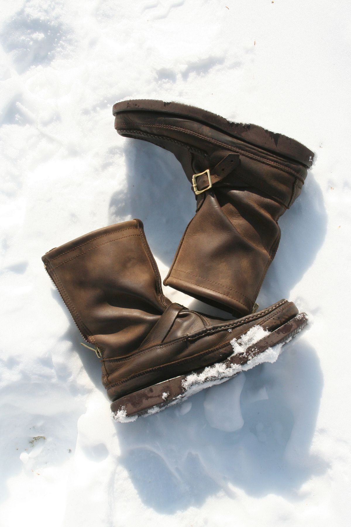 Photo by Mogo on April 3, 2026 of the Russell Moccasin Co. Zephyr II in S.B. Foot Sage Chamois.