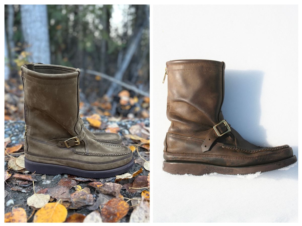 Photo by Mogo on April 4, 2026 of the Russell Moccasin Co. Zephyr II in S.B. Foot Sage Chamois.