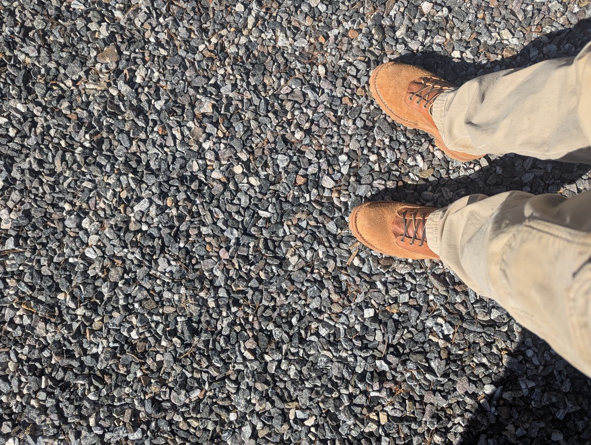 Photo by BootGuru on March 11, 2025 of the Frank's Boots Type 1 Commander in Montana Cognac Bison.