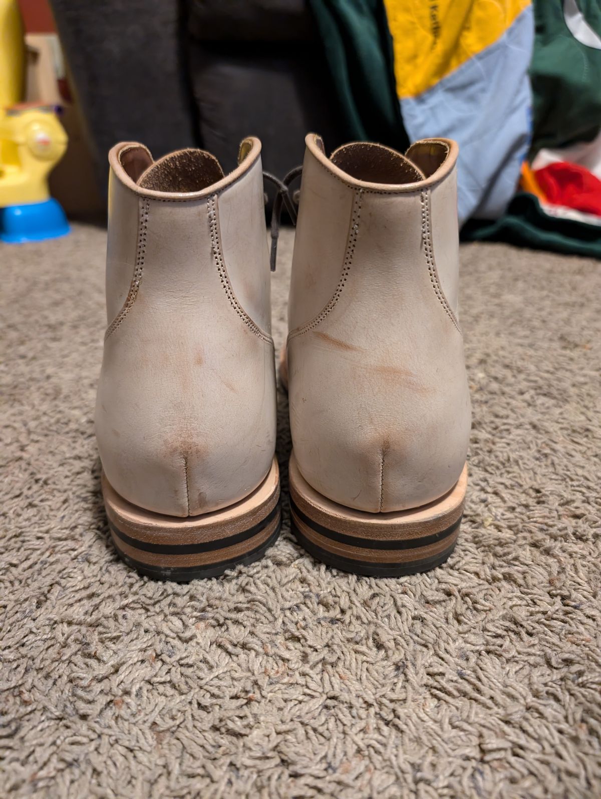 Photo by ajchamb on November 5, 2024 of the Grant Stone Garrison Boot in Ghost Burro.
