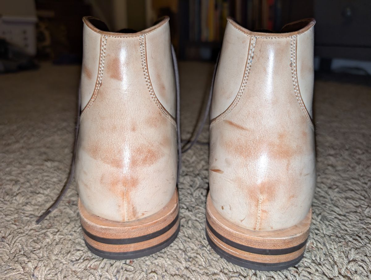 Photo by ajchamb on January 6, 2025 of the Grant Stone Garrison Boot in Ghost Burro.