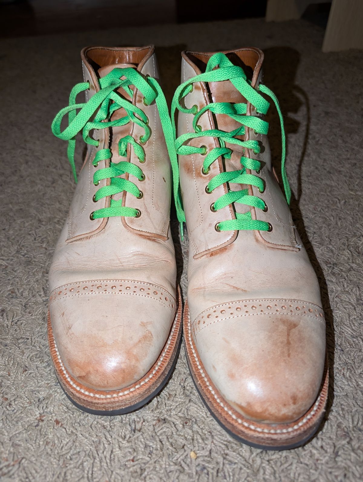 Photo by ajchamb on February 4, 2025 of the Grant Stone Garrison Boot in Ghost Burro.