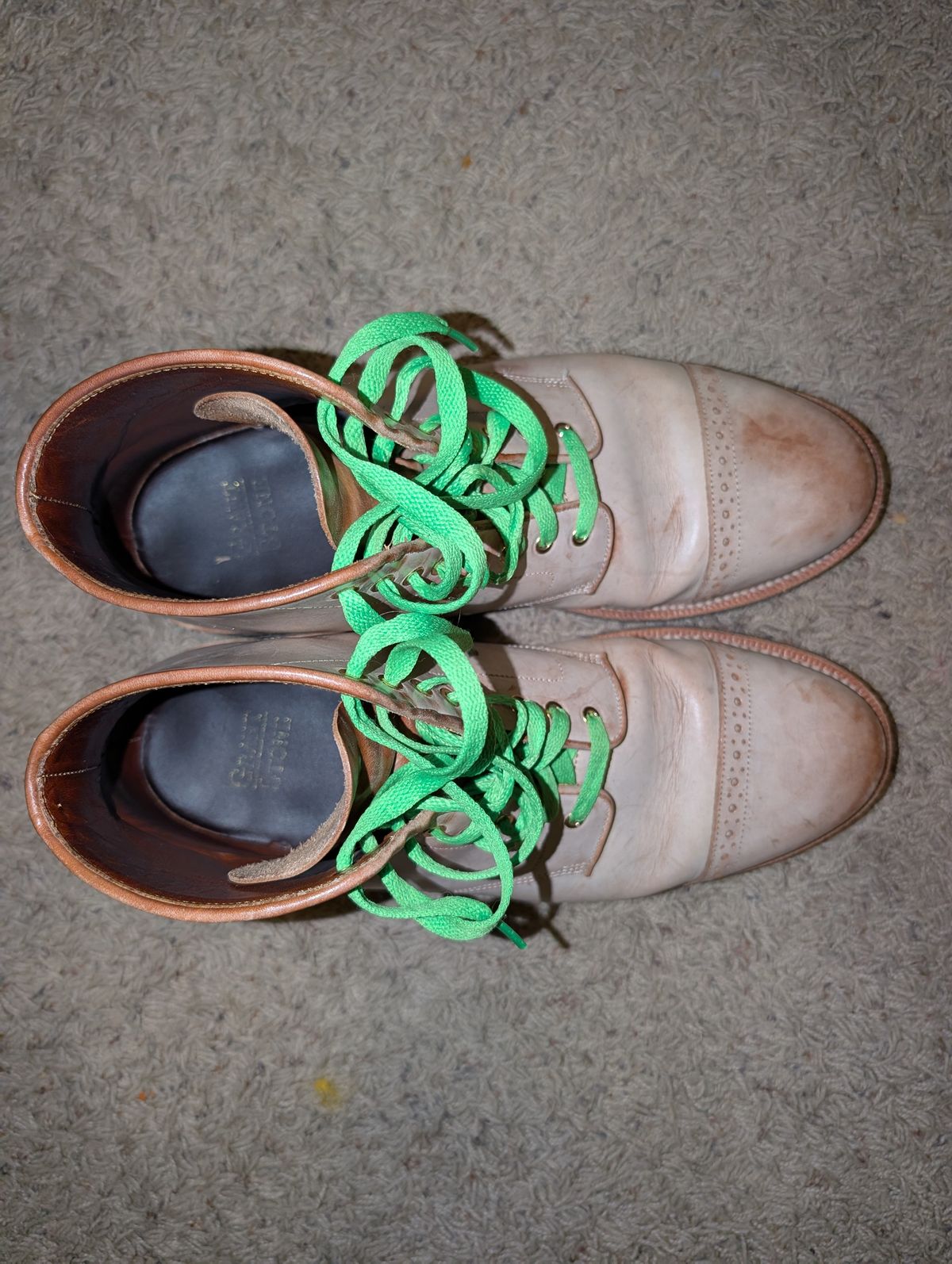 Photo by ajchamb on March 6, 2025 of the Grant Stone Garrison Boot in Ghost Burro.