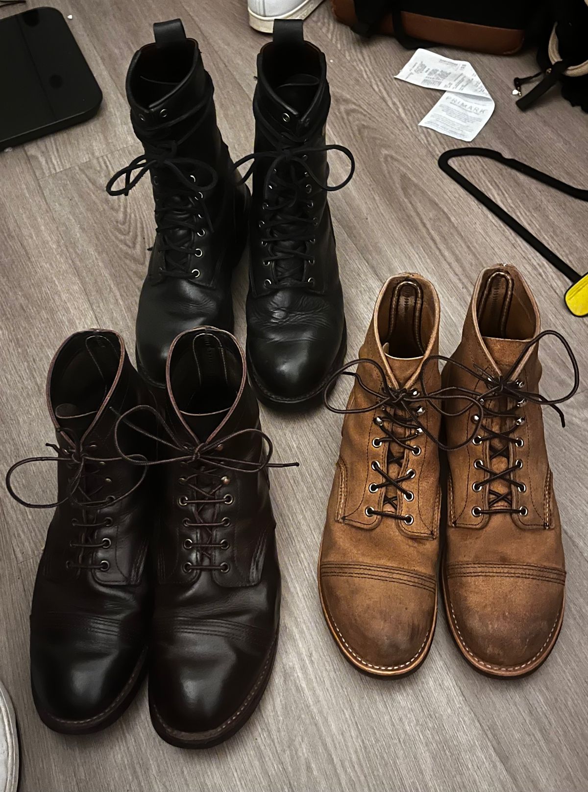 Photo by gojira227 on February 19, 2024 of the Red Wing 980 in Black Work Scout.