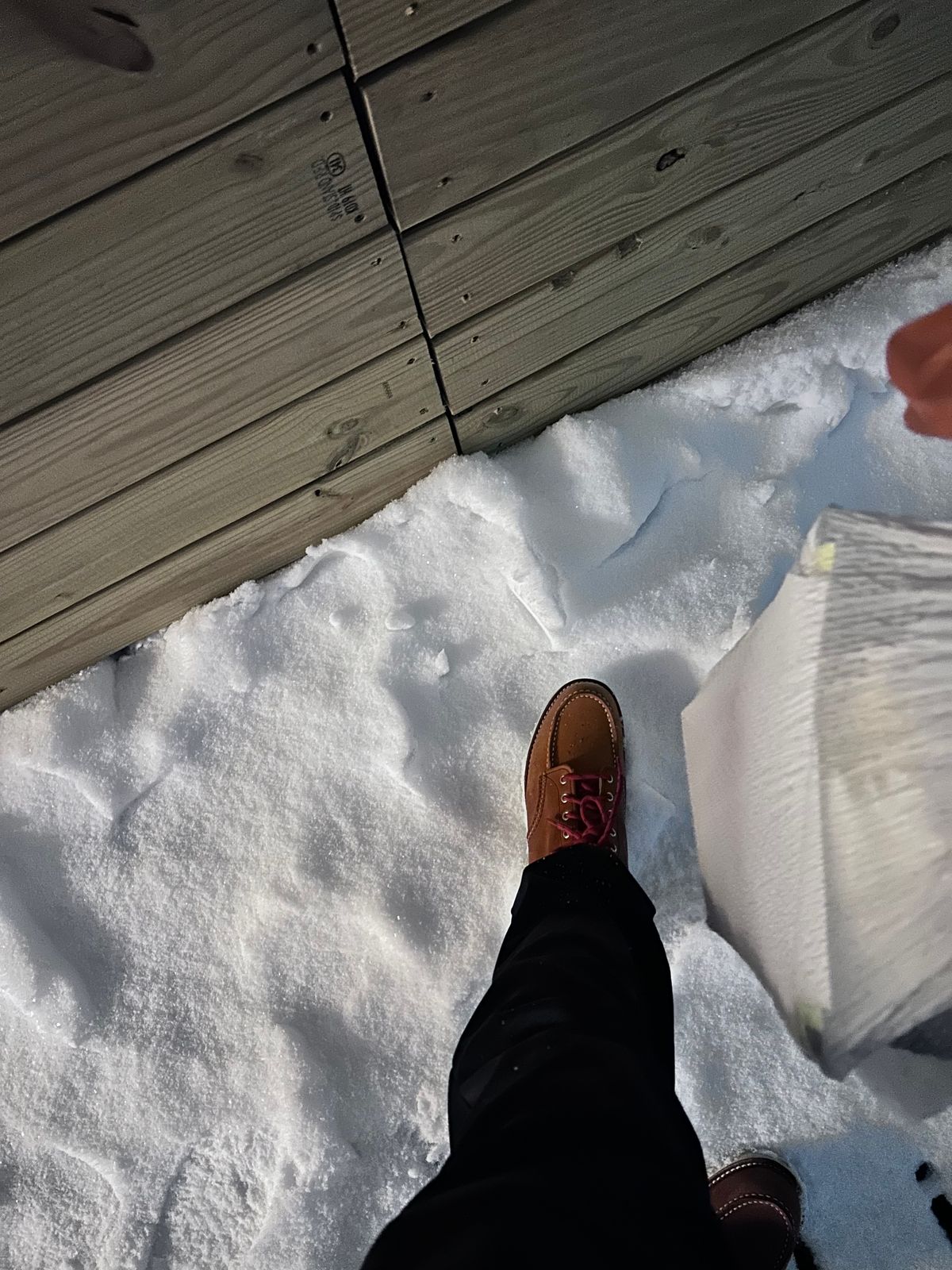 Photo by ShoesforStress on January 10, 2025 of the Red Wing 6-Inch Classic Moc in S.B. Foot Oro-Harness.