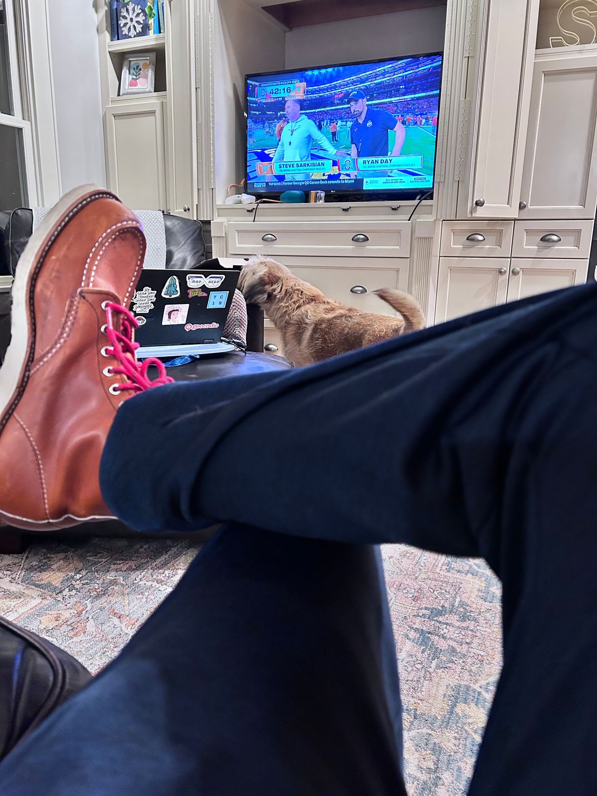 Photo by ShoesforStress on January 11, 2025 of the Red Wing 6-Inch Classic Moc in S.B. Foot Oro-Harness.