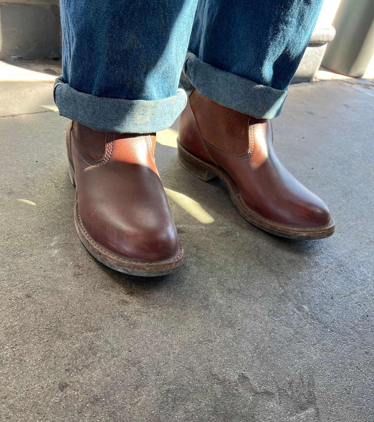 Photo by bootsnfloors on March 20, 2025 of the White's Westbale in Seidel Red Dog Oil Tan & Seidel Red Dog Oil Tan Roughout.