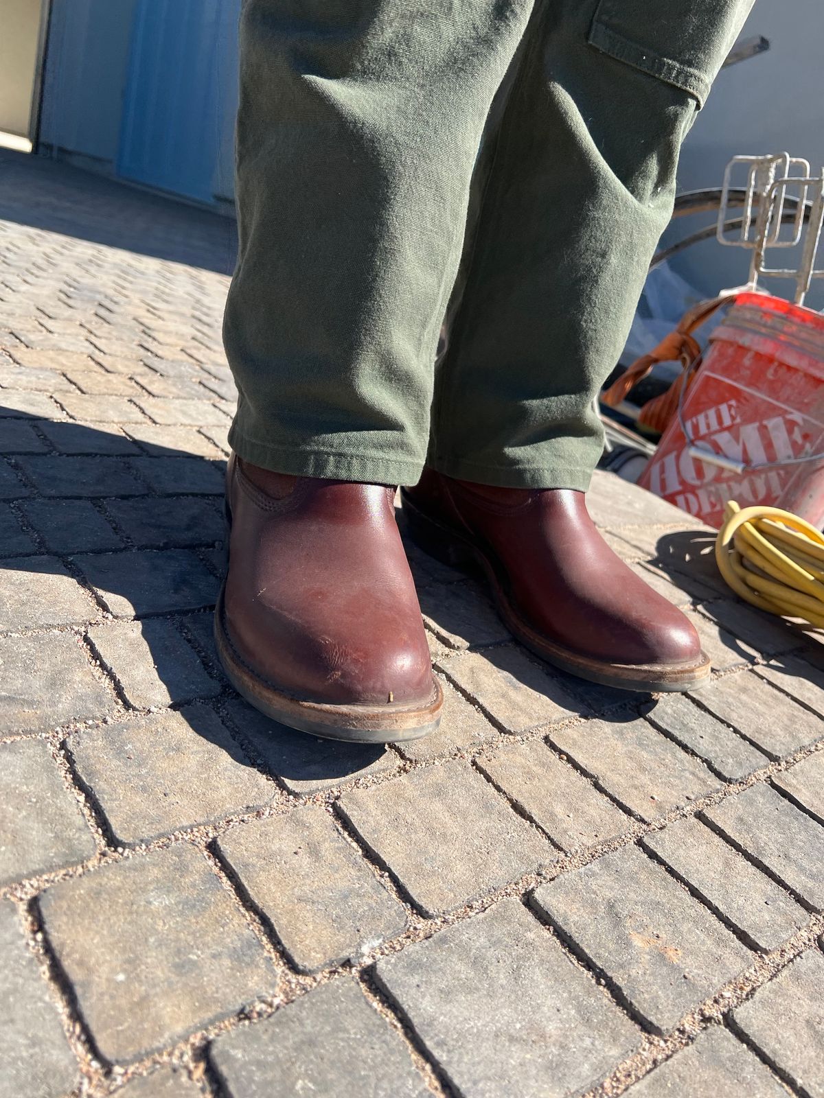Photo by bootsnfloors on March 24, 2025 of the White's Westbale in Seidel Red Dog Oil Tan & Seidel Red Dog Oil Tan Roughout.
