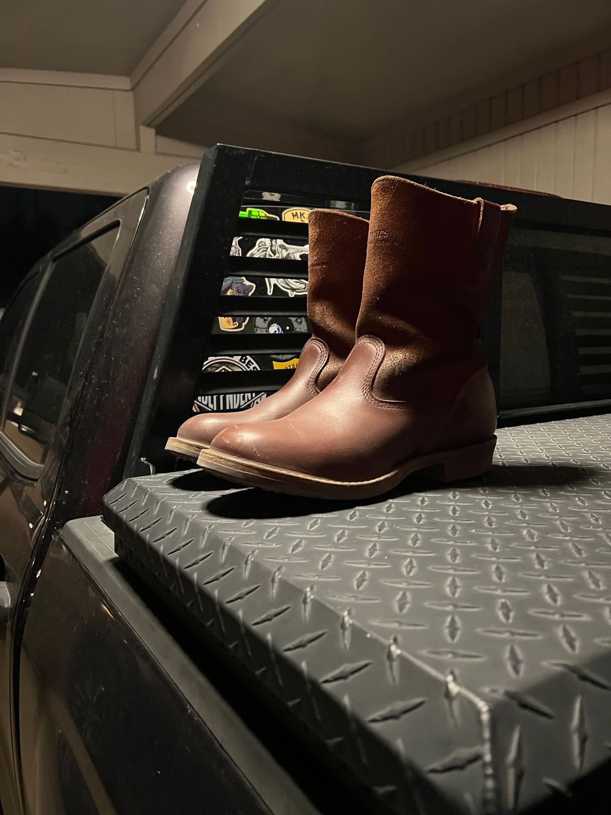 Photo by bootsnfloors on April 8, 2025 of the White's Westbale in Seidel Red Dog Oil Tan & Seidel Red Dog Oil Tan Roughout.