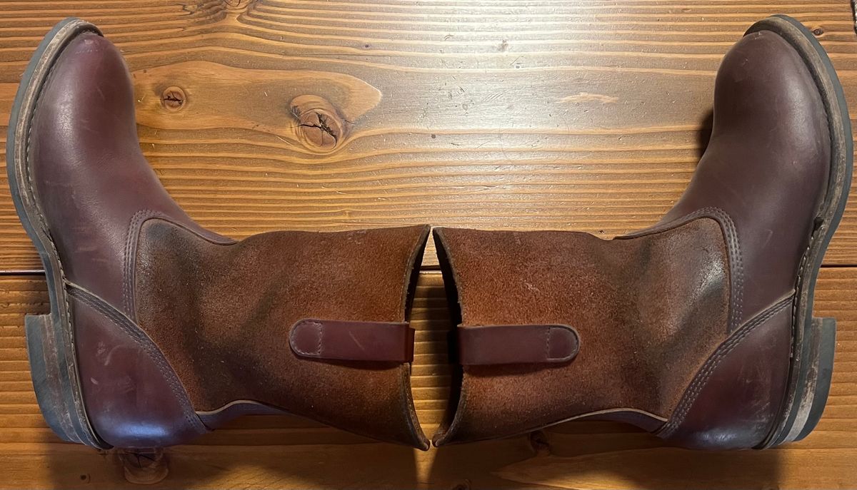 Photo by bootsnfloors on April 18, 2025 of the White's Westbale in Seidel Red Dog Oil Tan & Seidel Red Dog Oil Tan Roughout.