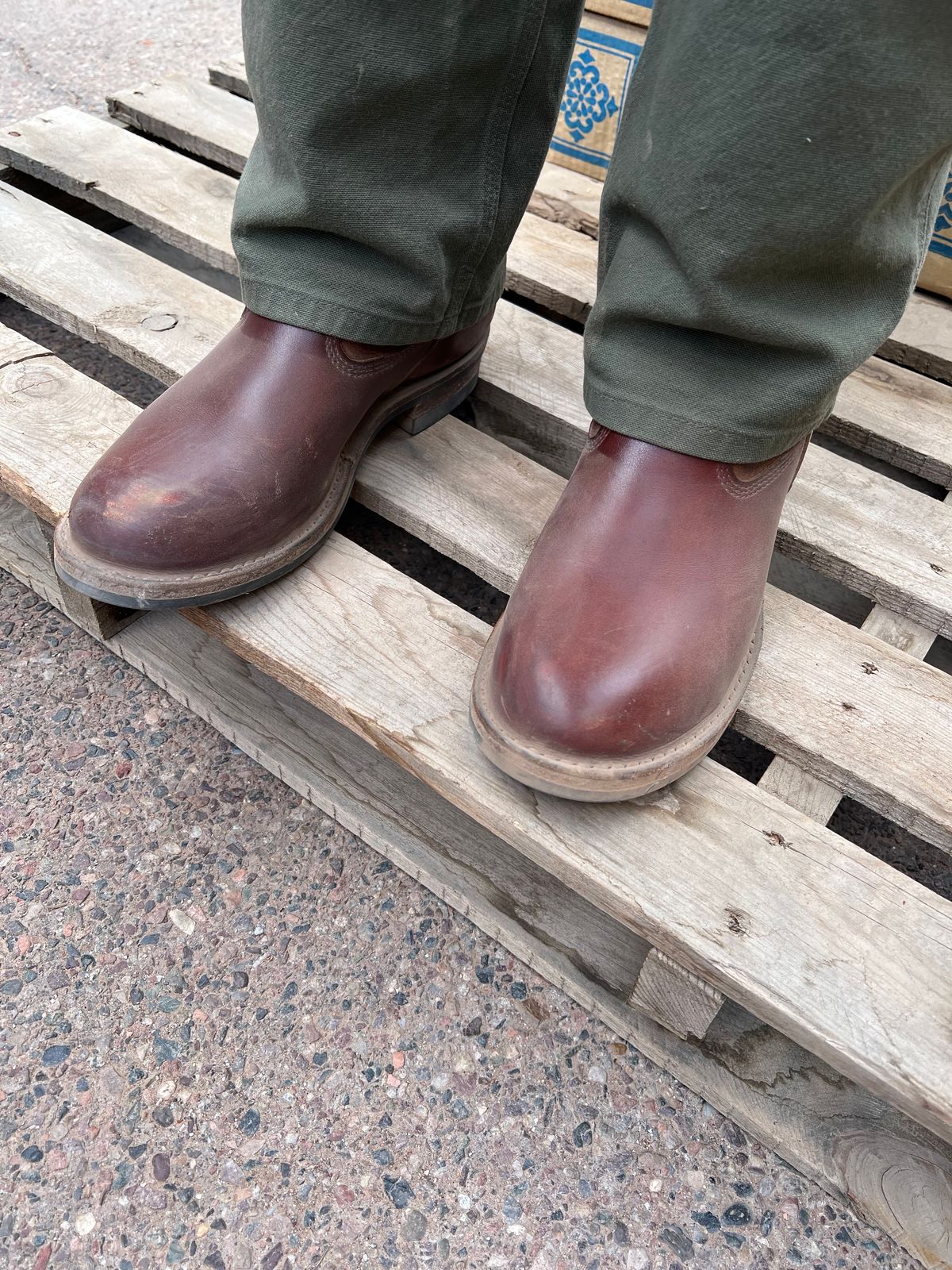 Photo by bootsnfloors on May 5, 2025 of the White's Westbale in Seidel Red Dog Oil Tan & Seidel Red Dog Oil Tan Roughout.