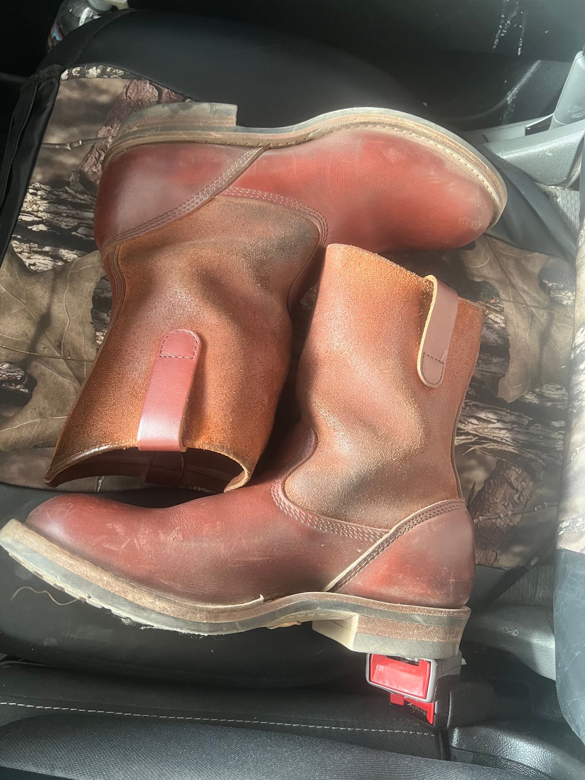 Photo by bootsnfloors on May 13, 2025 of the White's Westbale in Seidel Red Dog Oil Tan & Seidel Red Dog Oil Tan Roughout.