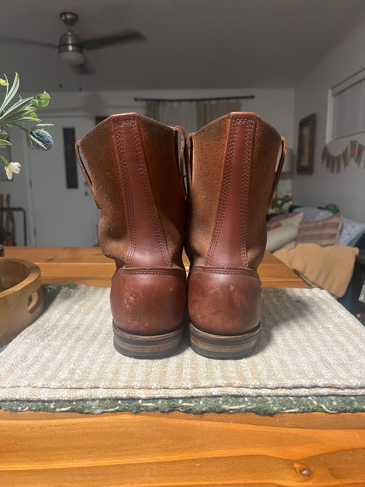 Photo by bootsnfloors on October 21, 2025 of the White's Westbale in Seidel Red Dog Oil Tan & Seidel Red Dog Oil Tan Roughout.