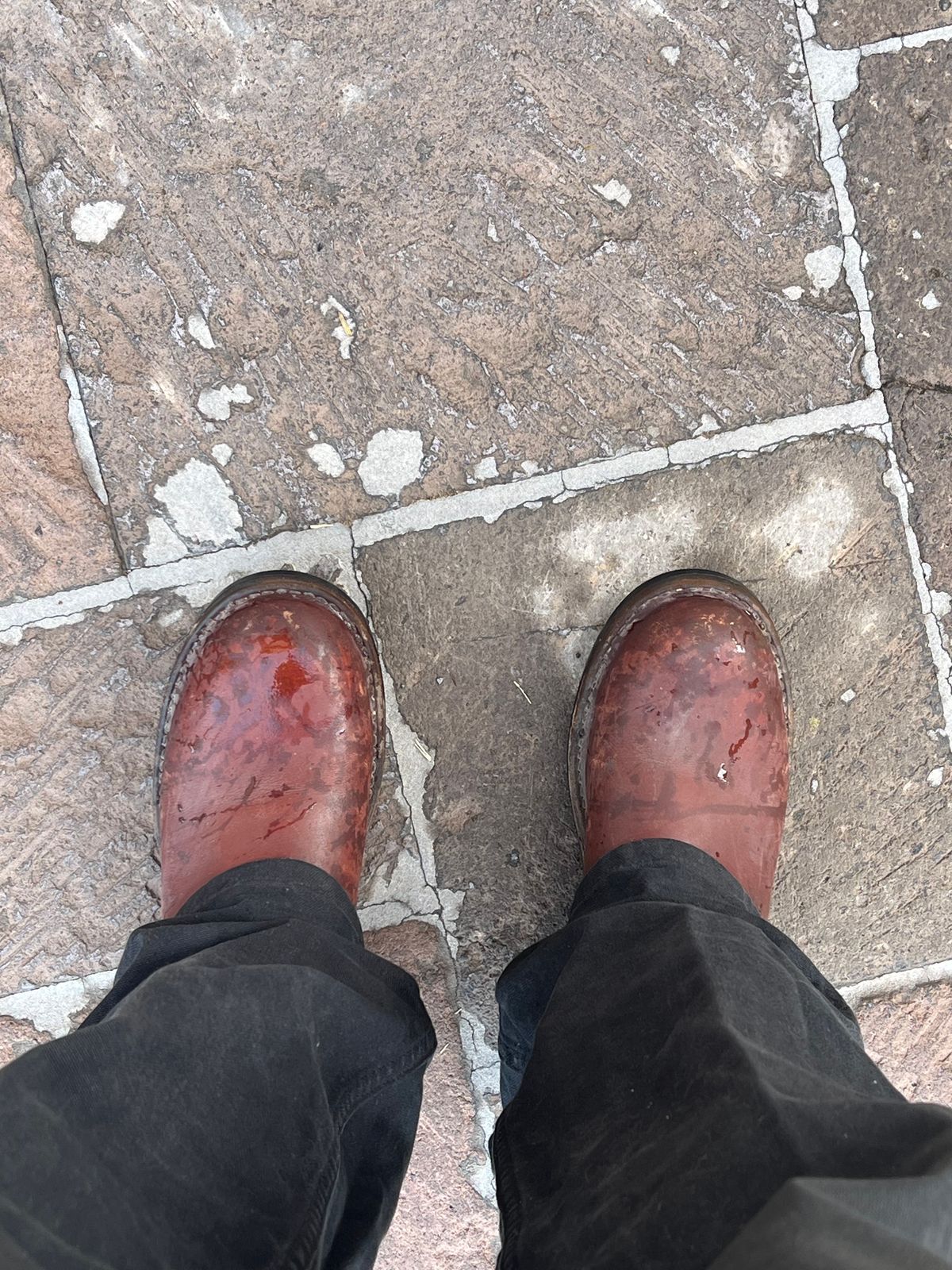 Photo by bootsnfloors on November 18, 2025 of the White's Westbale in Seidel Red Dog Oil Tan & Seidel Red Dog Oil Tan Roughout.