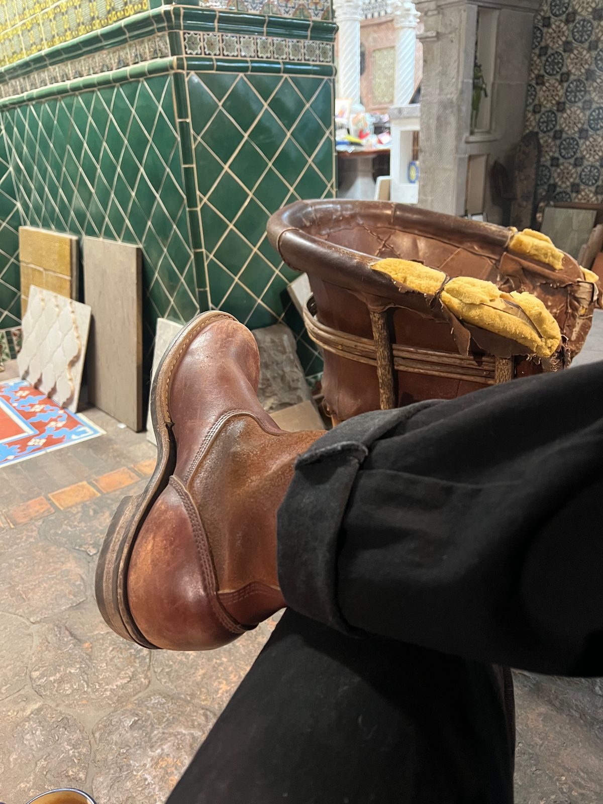 Photo by bootsnfloors on February 25, 2026 of the White's Westbale in Seidel Red Dog Oil Tan & Seidel Red Dog Oil Tan Roughout.