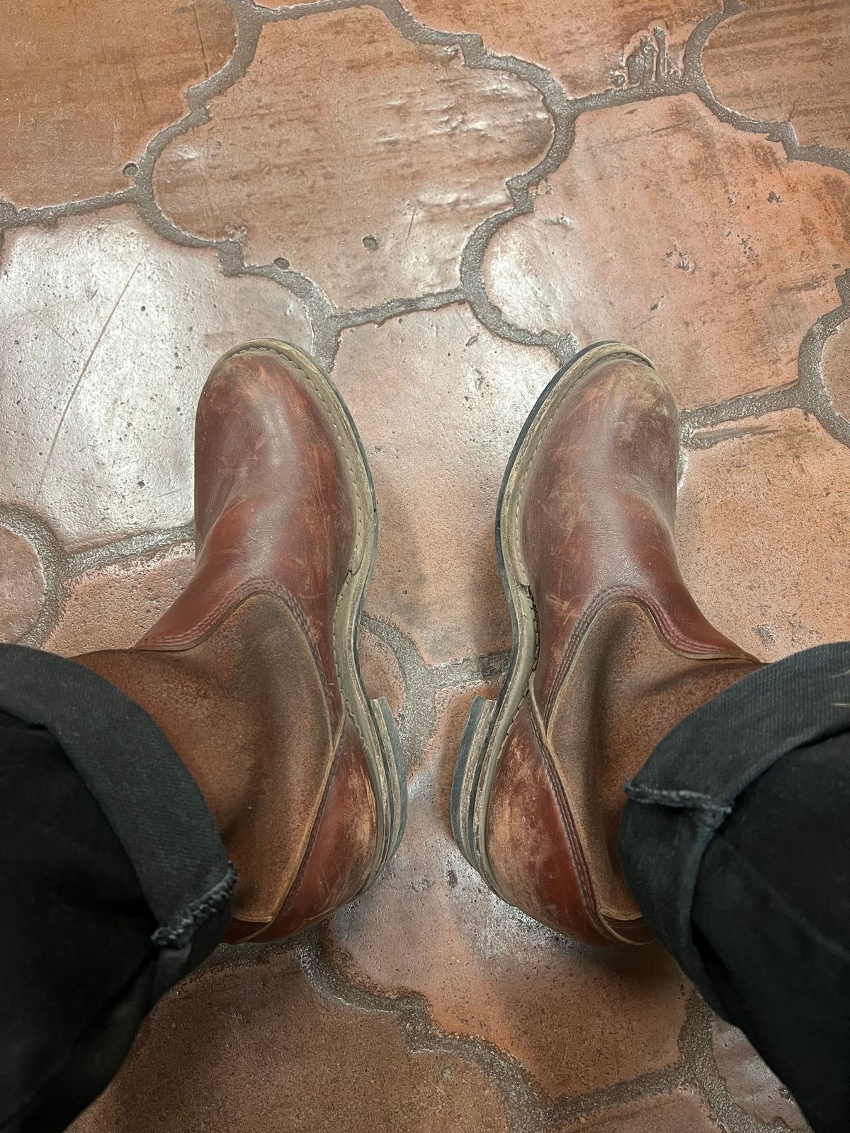 Photo by bootsnfloors on March 30, 2026 of the White's Westbale in Seidel Red Dog Oil Tan & Seidel Red Dog Oil Tan Roughout.