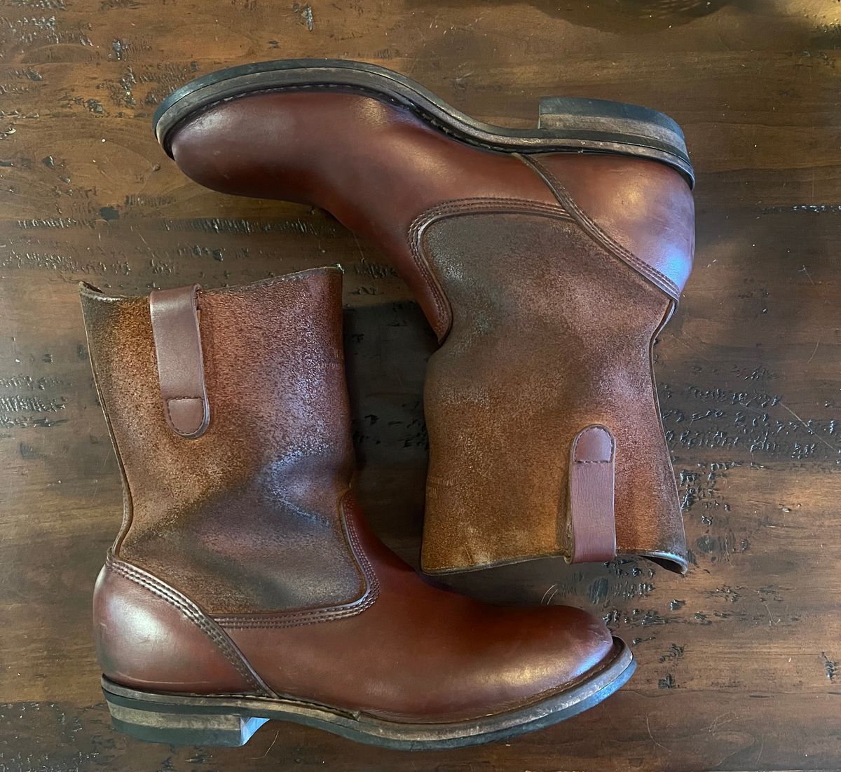 Photo by bootsnfloors on April 9, 2026 of the White's Westbale in Seidel Red Dog Oil Tan & Seidel Red Dog Oil Tan Roughout.