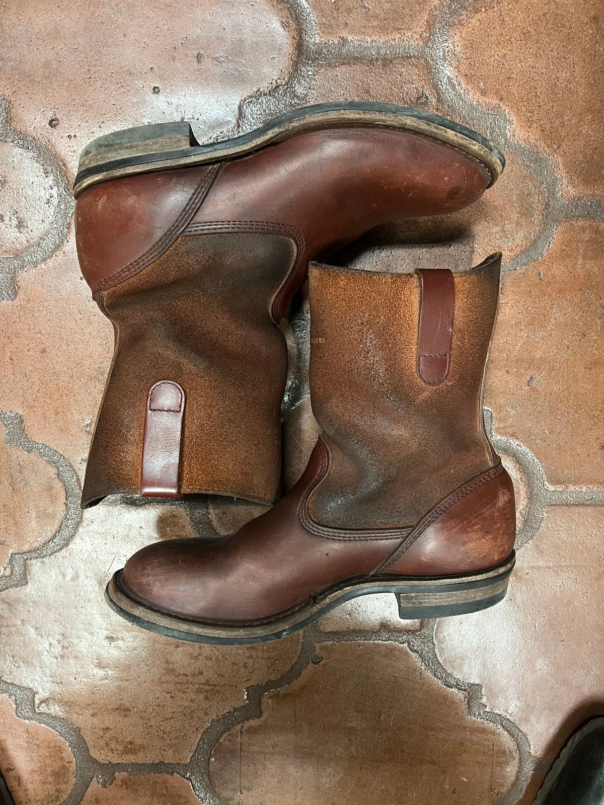 Photo by bootsnfloors on April 28, 2026 of the White's Westbale in Seidel Red Dog Oil Tan & Seidel Red Dog Oil Tan Roughout.