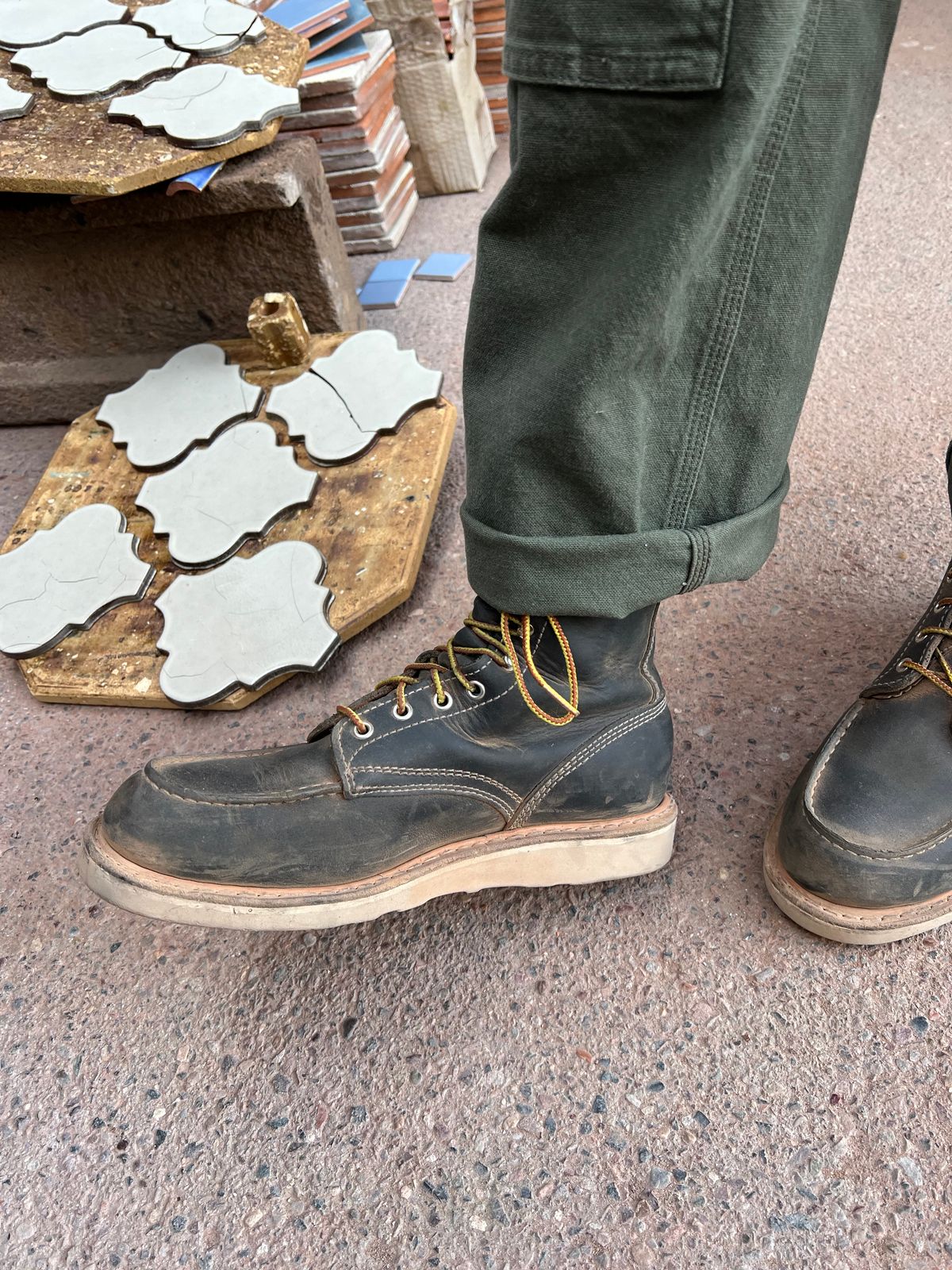 Photo by bootsnfloors on February 19, 2025 of the White's Perry 8" in Seidel Black Oil Tan.