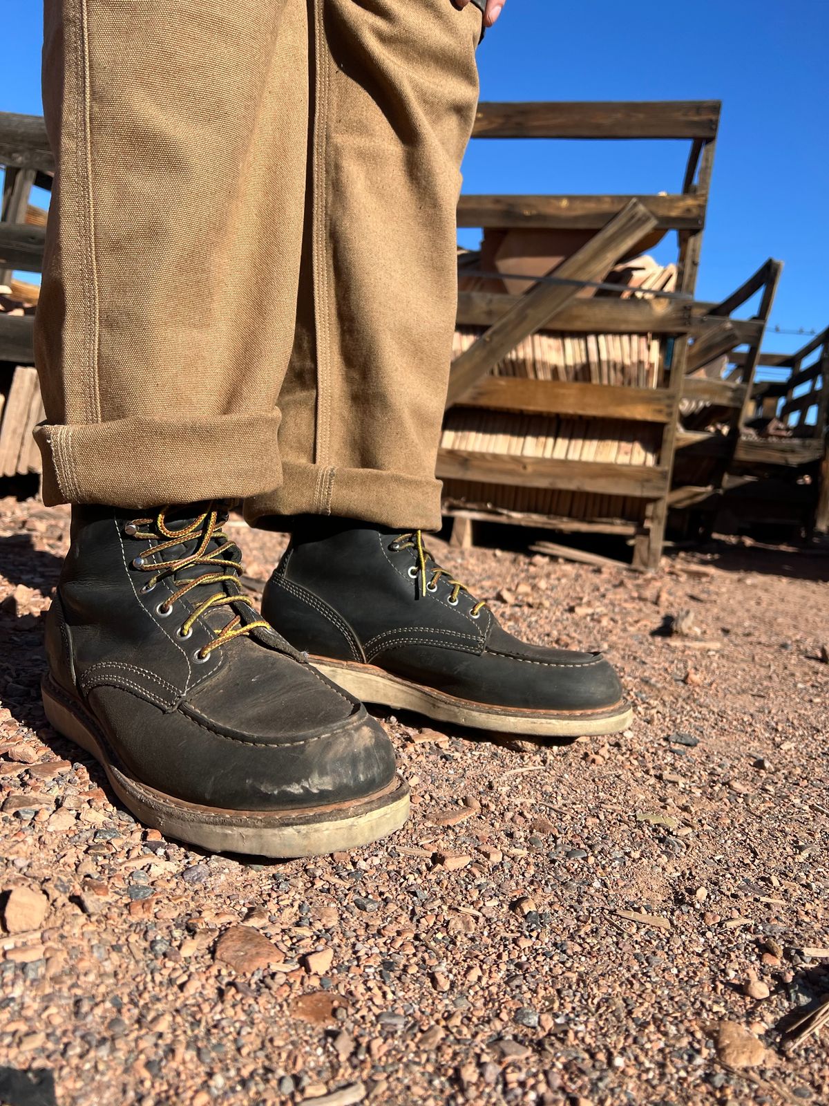 Photo by bootsnfloors on March 19, 2025 of the White's Perry 8" in Seidel Black Oil Tan.
