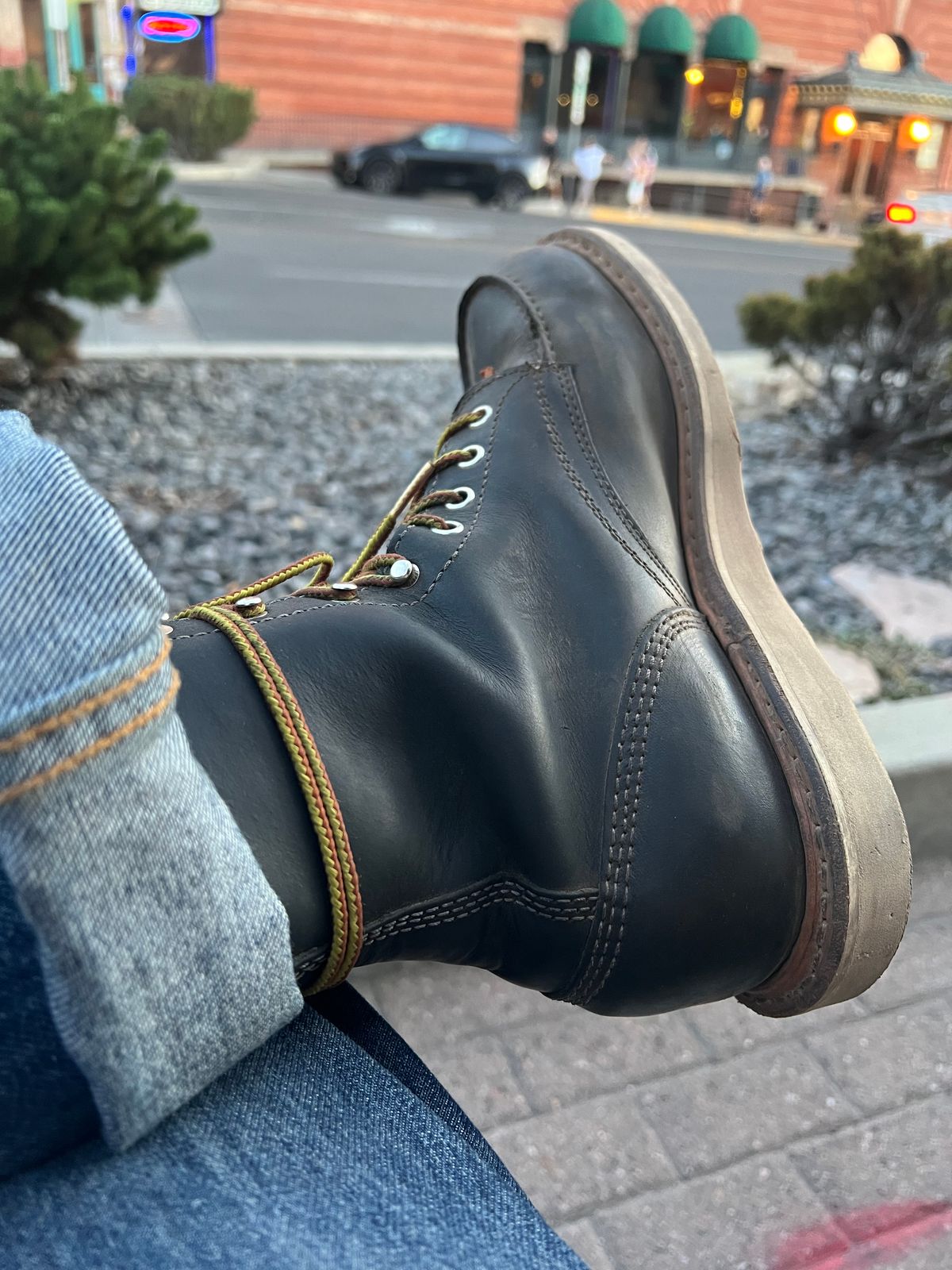 Photo by bootsnfloors on July 27, 2025 of the White's Perry 8" in Seidel Black Oil Tan.