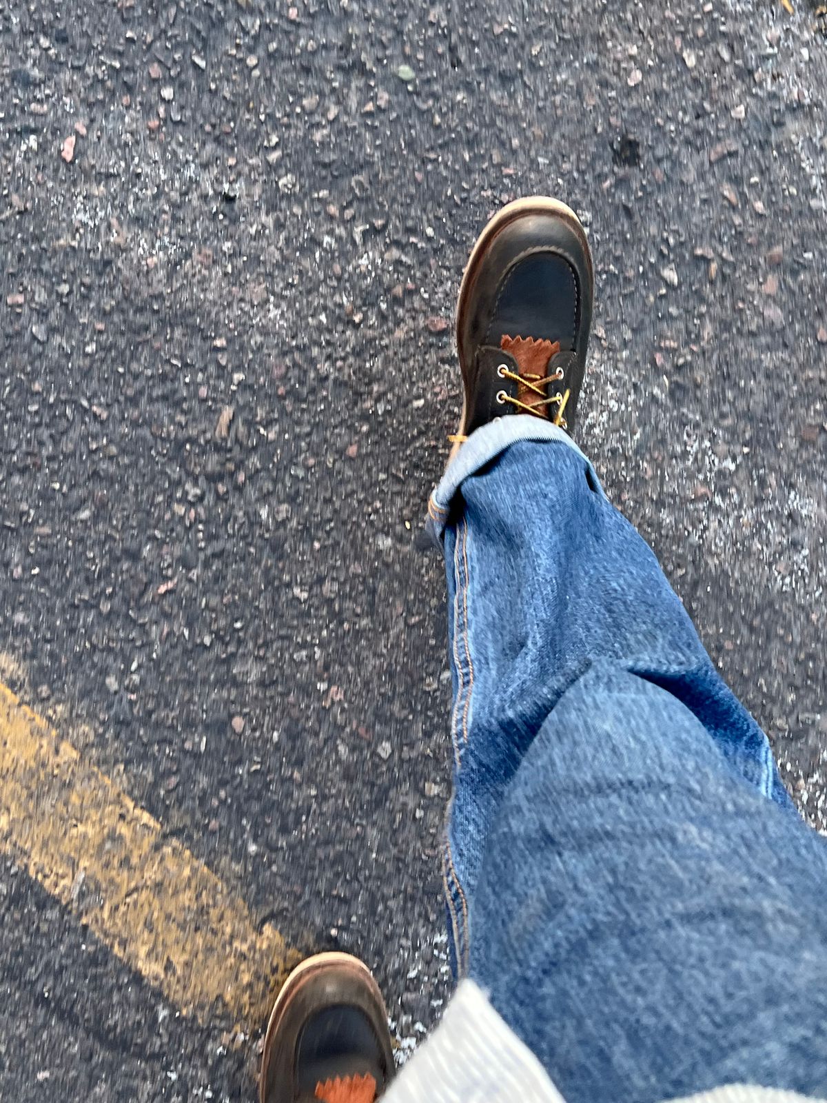 Photo by bootsnfloors on July 27, 2025 of the White's Perry 8" in Seidel Black Oil Tan.