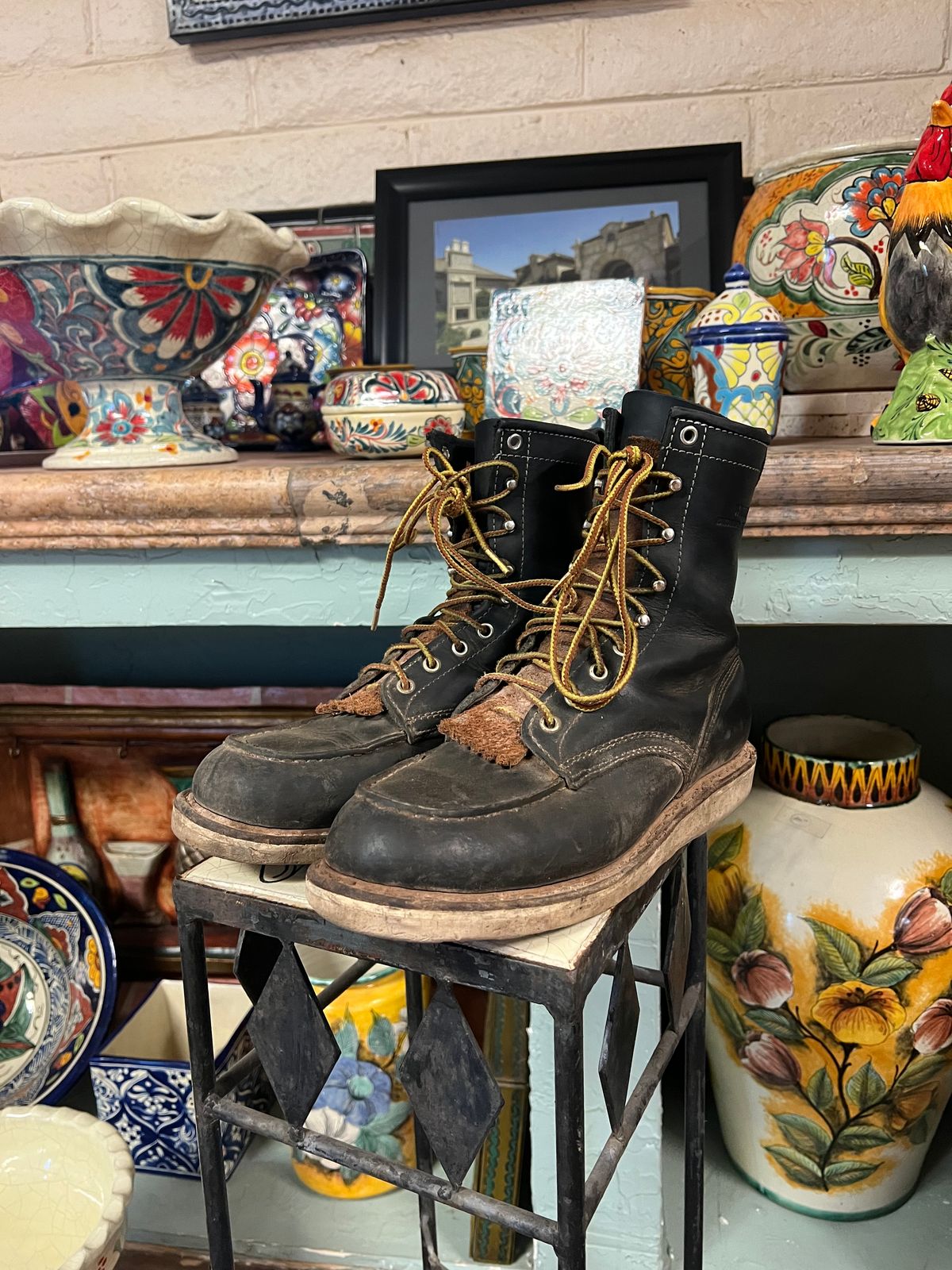 Photo by bootsnfloors on October 23, 2025 of the White's Perry 8" in Seidel Black Oil Tan.