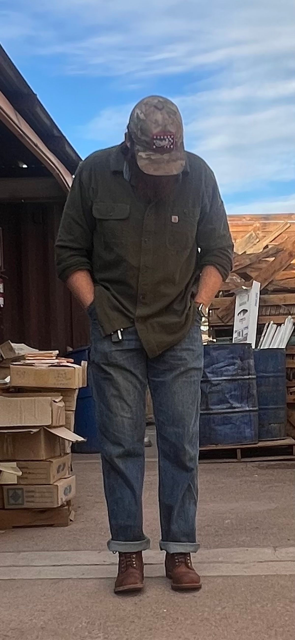 Photo by bootsnfloors on November 6, 2024 of the Red Wing Iron Ranger in S.B. Foot Copper Rough and Tough.