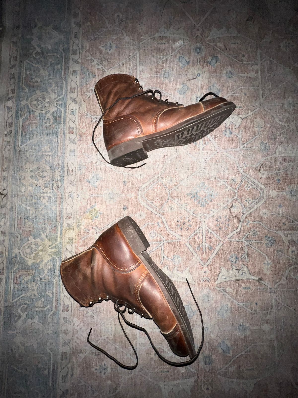 Photo by bootsnfloors on January 2, 2025 of the Red Wing Iron Ranger in S.B. Foot Copper Rough and Tough.