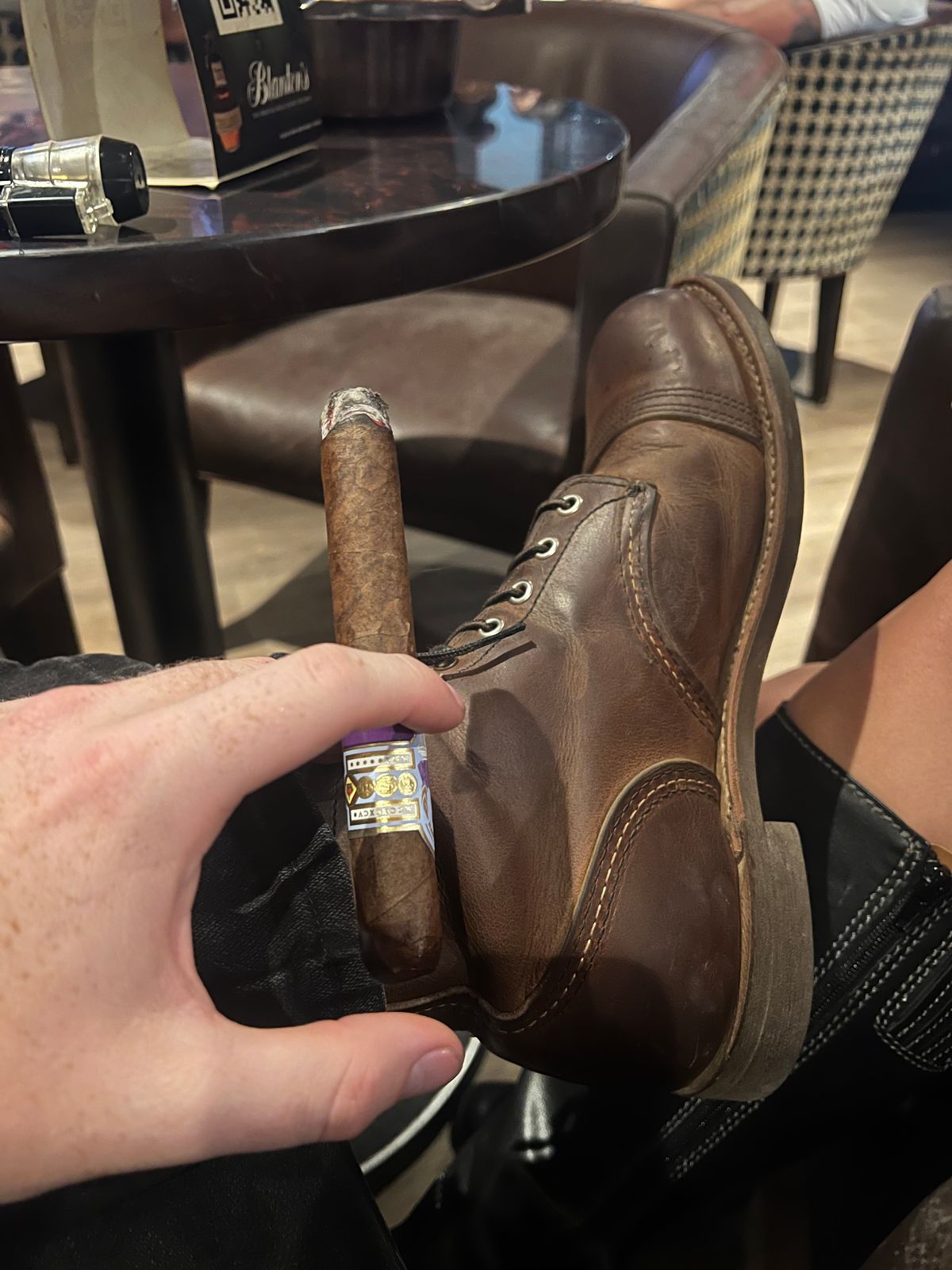 Photo by bootsnfloors on August 9, 2025 of the Red Wing Iron Ranger in S.B. Foot Copper Rough and Tough.