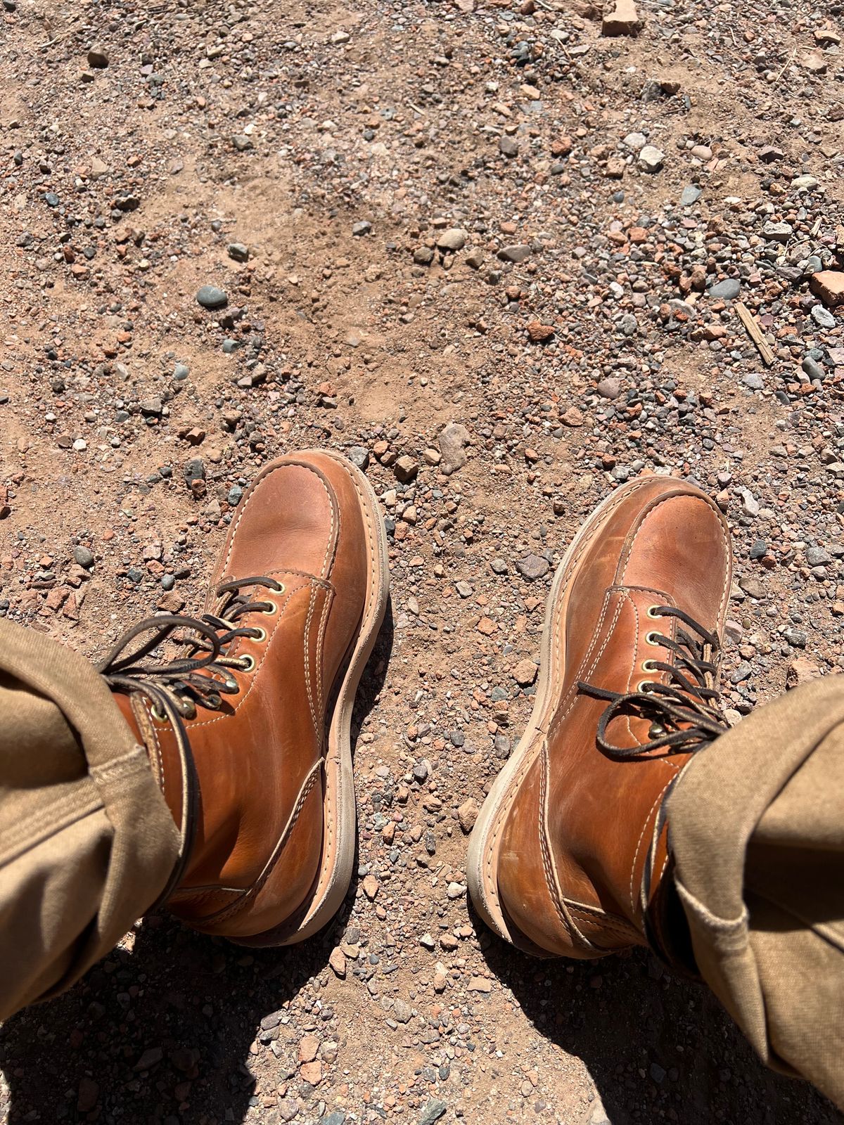 Photo by bootsnfloors on May 2, 2025 of the White's Perry 6" Select in Seidel Tobacco Stampede.