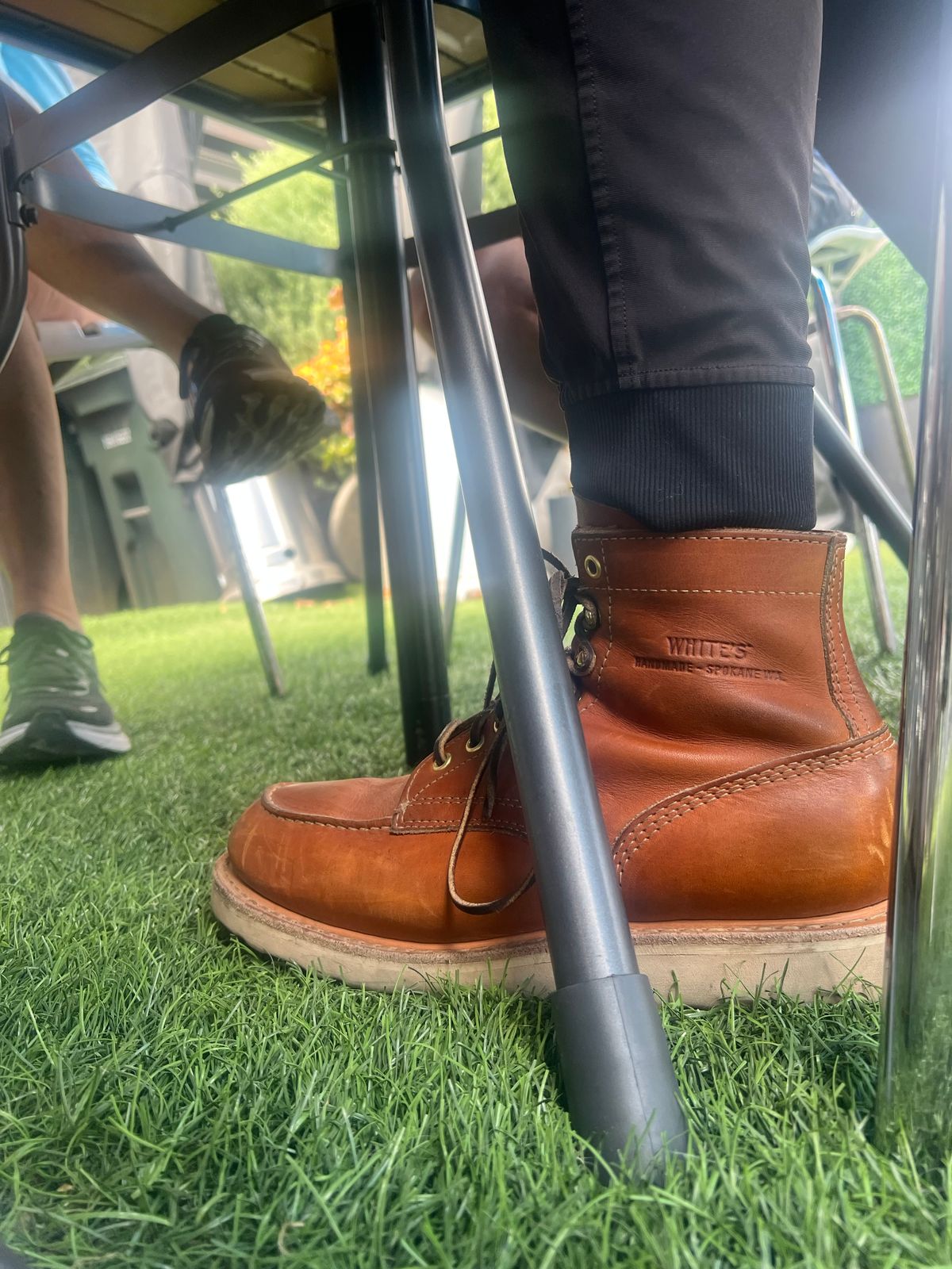 Photo by bootsnfloors on July 7, 2025 of the White's Perry 6" Select in Seidel Tobacco Stampede.