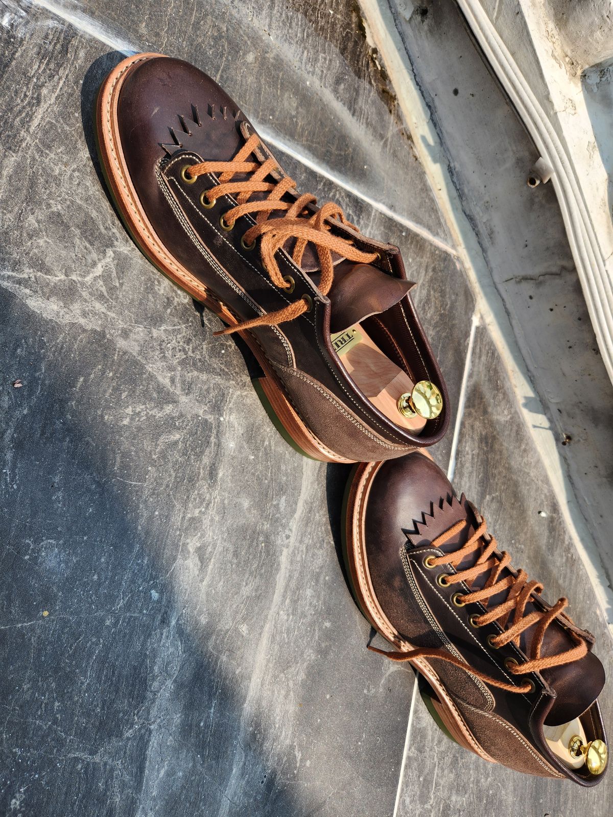Photo by YarrakBoi on July 6, 2026 of the Onderhoud LCV01 Lineman Boot in Maryam 1071 Rovescio Sego Horsebutt.