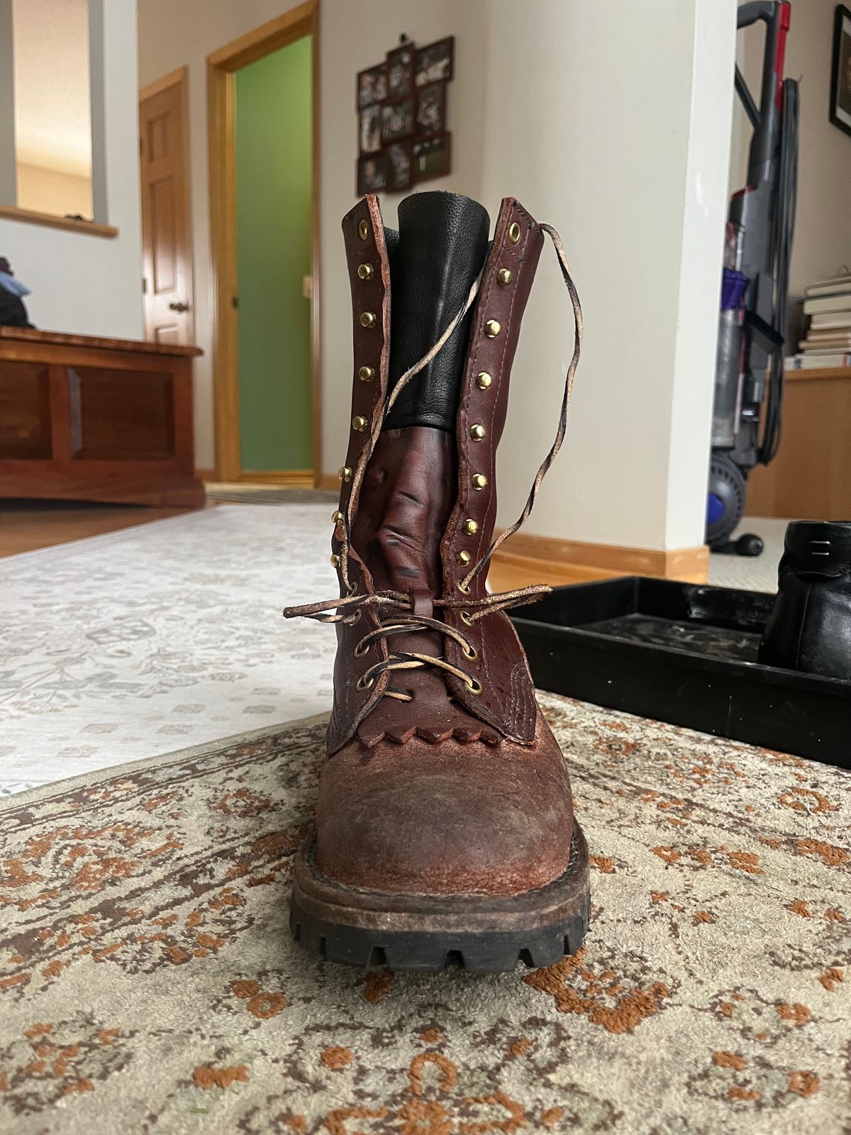 Photo by potatopotato on January 15, 2026 of the JK Boots Superduty in Seidel Redwood Oil Tan & Seidel Redwood Oil Tan Roughout.