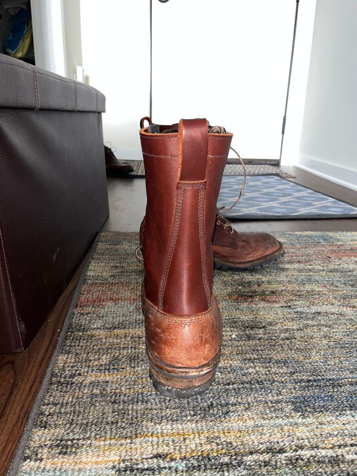 Photo by potatopotato on January 17, 2026 of the JK Boots Superduty in Seidel Redwood Oil Tan & Seidel Redwood Oil Tan Roughout.