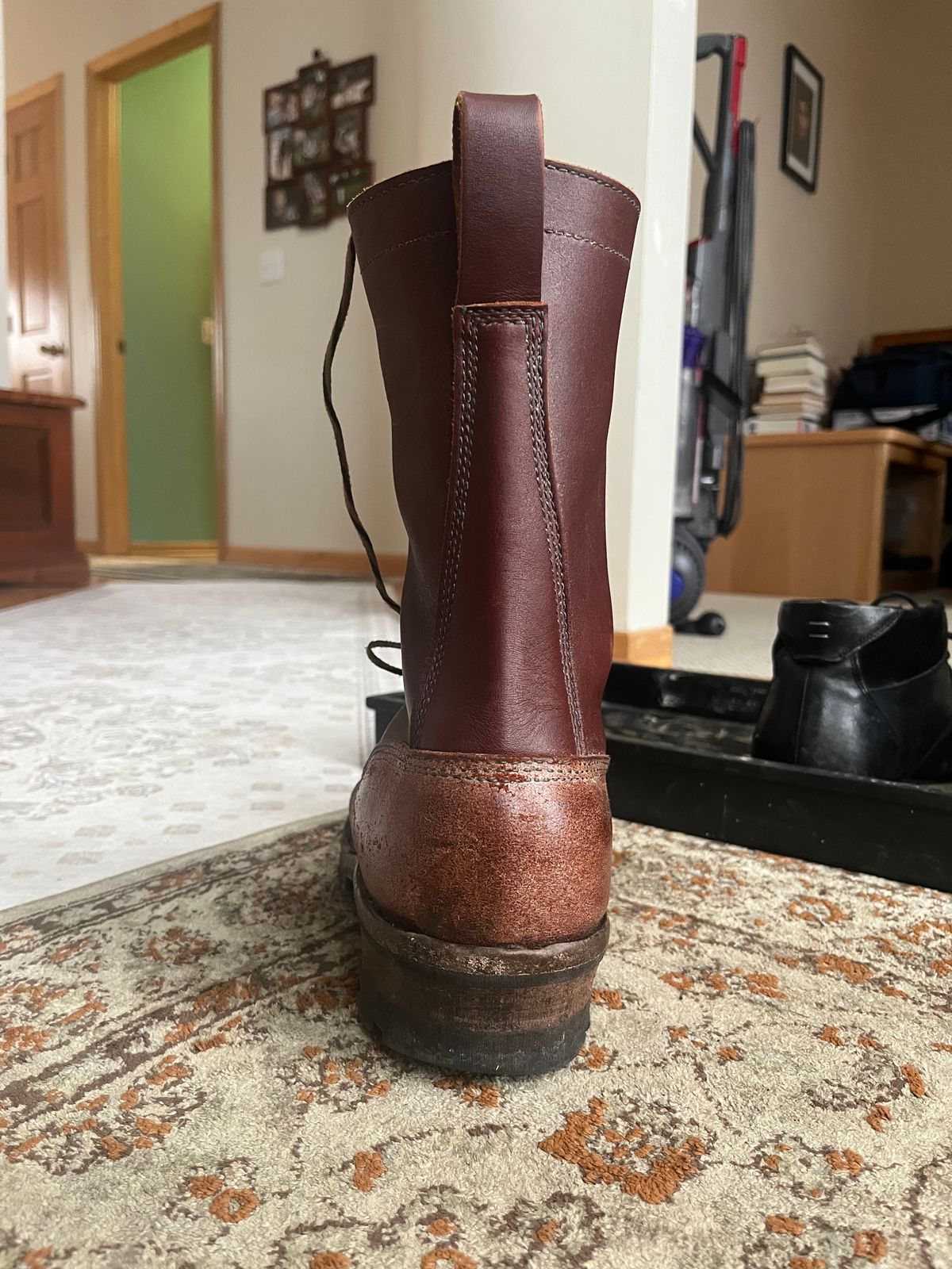 Photo by potatopotato on January 15, 2026 of the JK Boots Superduty in Seidel Redwood Oil Tan & Seidel Redwood Oil Tan Roughout.